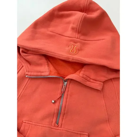 lululemon warm coral 1/2 zip scuba hoodie - size XS/S - Picture 5 of 5
